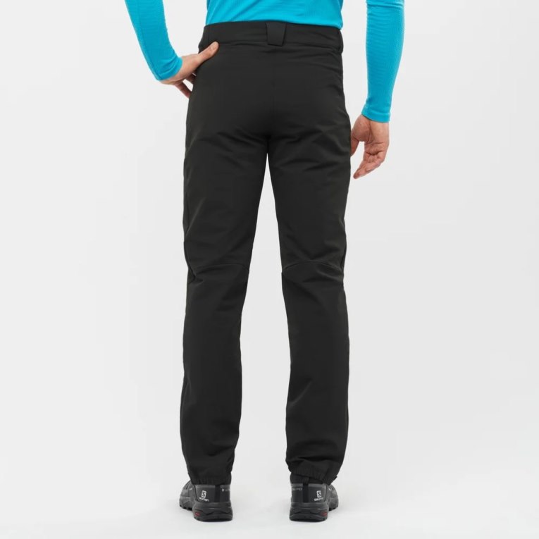 Black Salomon Outpeak Warm Men's Sport Pants | IE JD7094